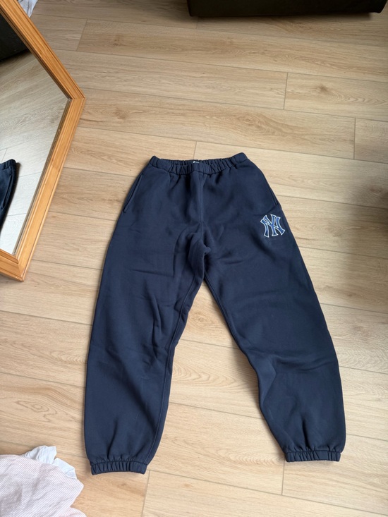 Madhappy Pants - Madhappy x Yankees Sweatpants with White Logo Stitching